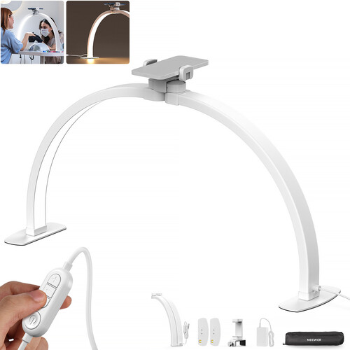 Neewer BASICS HM02-D Foldable Bi-Color LED Nail Tech Arc Lamp (29