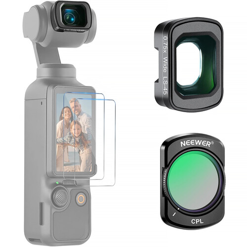 Neewer FL-B29 0.75x Wide-Angle Lens and CPL Filter Kit for DJI Osmo Pocket 3