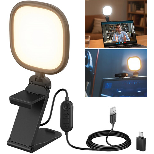 Neewer BASICS NL10 Bi-Color LED Video Light with Multifunction Stand/Clip (5
