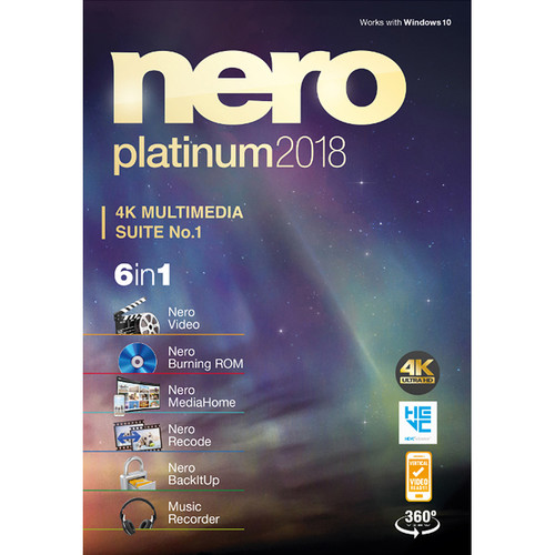 Nero Platinum 2018 (Download) AMER-12280000/574 B&H Photo ...