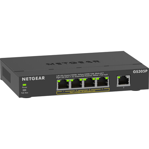 Netgear GS305P 5-Port Gigabit PoE+ Compl