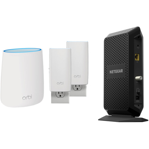 Netgear Orbi AC2200 TriBand Wireless Router & CM1000 DOCSIS