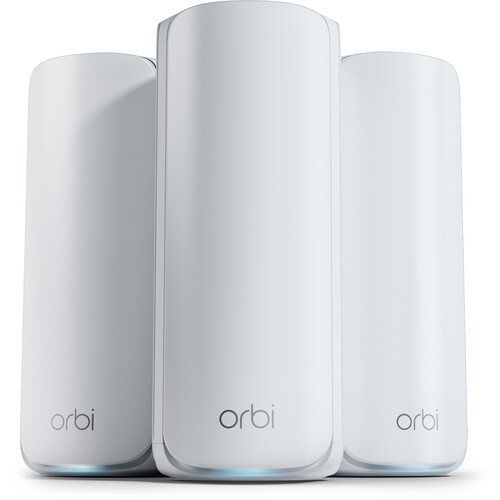 Netgear Orbi 770 BE11000 Wireless Tri-Band 3-Piece Mesh Wi-Fi System (White)