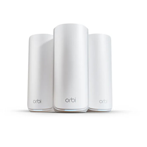 Netgear Orbi 870 BE21000 Wireless Tri-Band 3-Piece Mesh Wi-Fi System (White)
