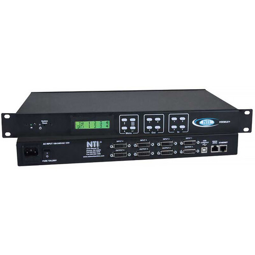 Network Technologies VEEMUX 4 x 4 DVI Video Matrix Switch