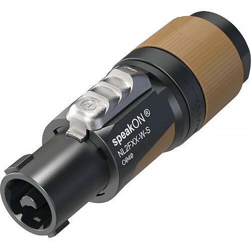 Neutrik NL2FXX-W-S Two-Pole speakON Connector (Brown)