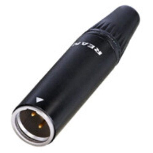 Rean RT3MC-B 3-Pole TINY XLR Female Cable Connector