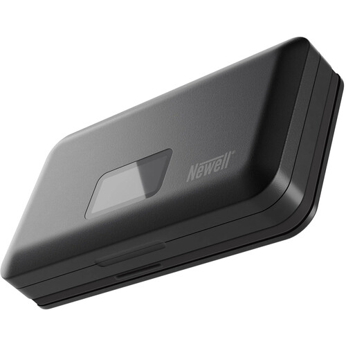 Newell LCD Dual-Channel Charger with SD Card Reader for Panasonic DMW-BLK22 Battery