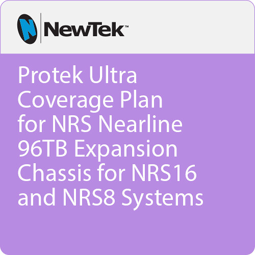 Vizrt ProTek 1-Year Ultra Coverage Plan for NRS Nearline 96TB Expansion Chassis for NRS16 and NRS8 Systems
