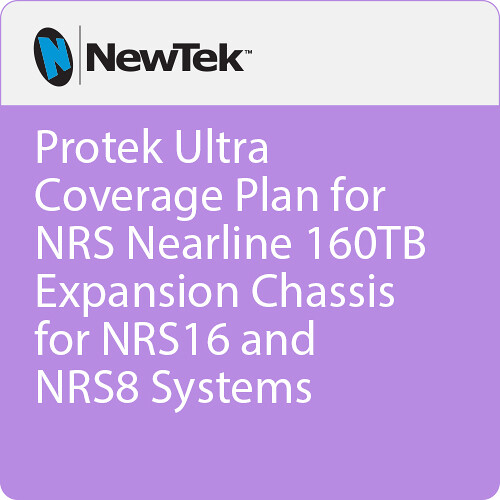 Vizrt ProTek 1-Year Ultra Coverage Plan for NRS Nearline 160TB Expansion Chassis for NRS16 and NRS8 Systems