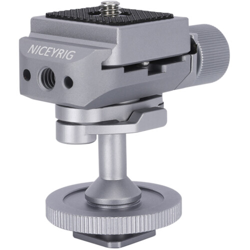 Niceyrig Mini Ball Head with Cold Shoe Adapter and Arca-Type Plate