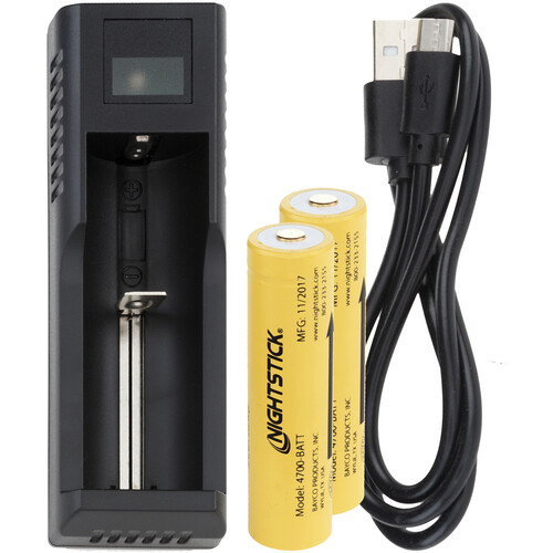 NIGHTSTICK DUAL 18650 RECHARGEABLE LITHI