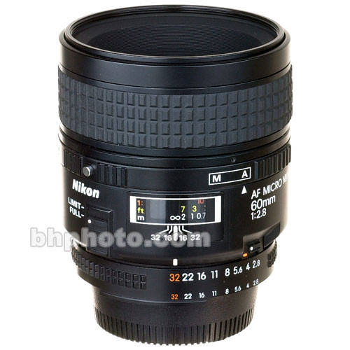 Used Nikon Macro 60mm f/2.8 AF Micro Autofocus Lens 1991