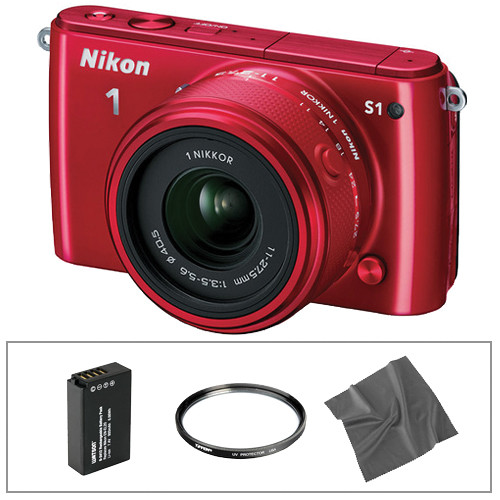 Nikon 1 S1 Mirrorless Digital Camera with 1127.5mm Lens Basic