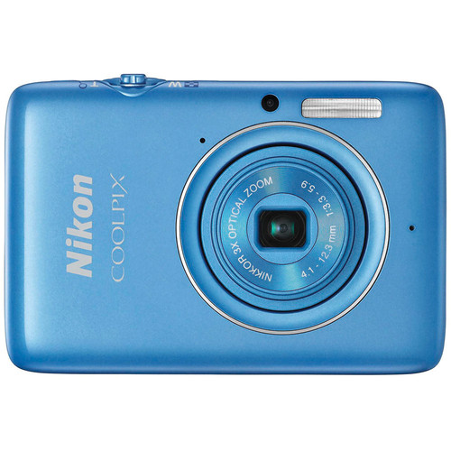 Nikon COOLPIX S02 Digital Camera (Blue) 26434 B&H Photo Video