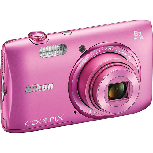 Nikon COOLPIX S3600 Digital Camera (Pink) 26455 B&H Photo Video