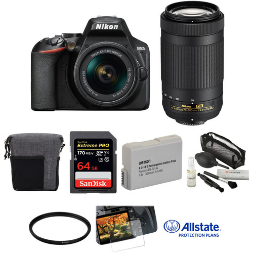 Nikon D3500 DSLR Camera with 1855mm and 70300mm Lenses Deluxe