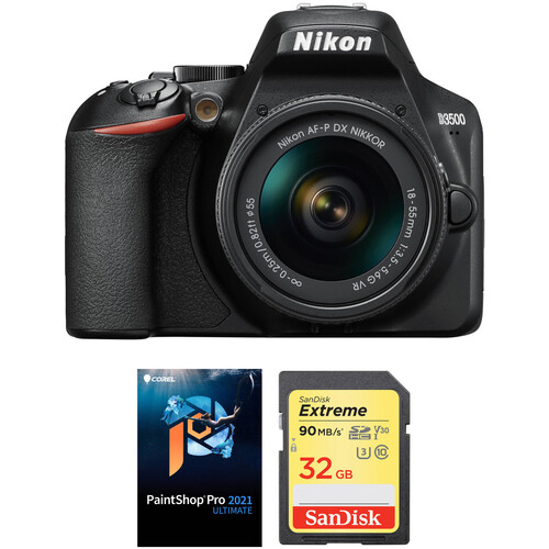 Nikon D3500 DSLR Camera with 1855mm Lens and Accessories Kit