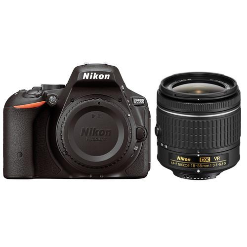 Nikon D5500 DSLR Camera with AF-P 18-55mm Lens (Black)