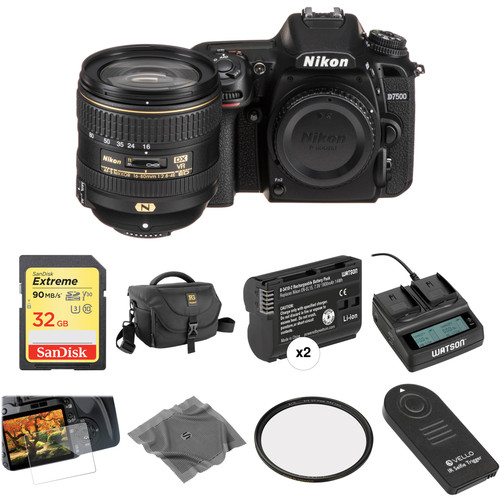 Nikon D7500 DSLR Camera With 16-80mm Lens Deluxe Kit B&H Photo