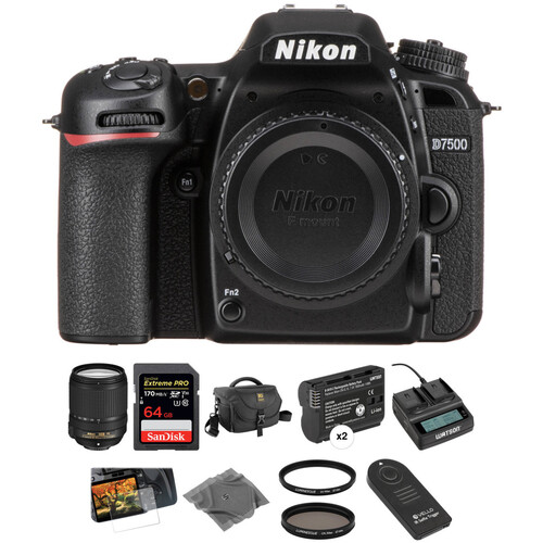 Nikon D7500 DSLR Camera With 18-140mm Lens Deluxe Kit B&H Photo