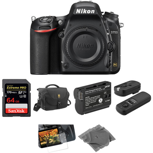 Nikon D750 DSLR Camera Body Basic Kit