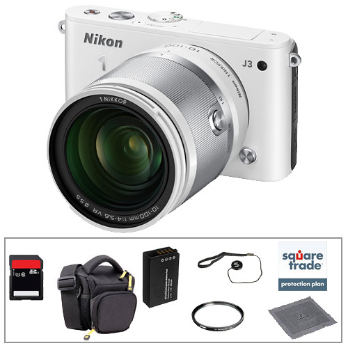 Nikon 1 J3 Mirrorless Digital Camera Deluxe Accessory Kit B&H