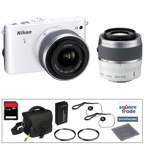 Nikon 1 J3 Mirrorless Digital Camera with 1030mm and 30110mm