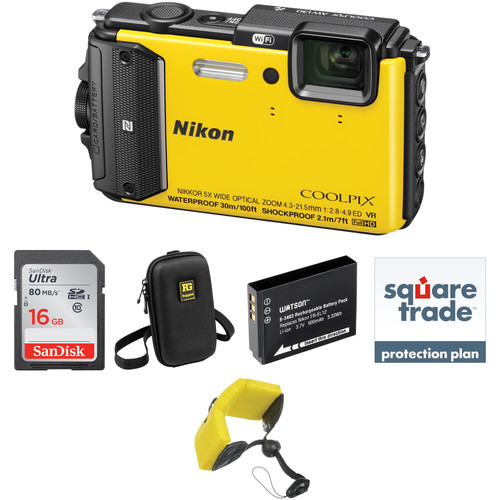 Nikon Nikon COOLPIX AW130 Waterproof Digital Camera Deluxe Kit