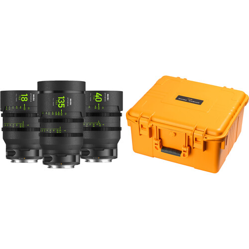 NiSi ATHENA PRIME T2.2/1.9 Full-Frame 3-Lens Add-On Kit (Canon RF Drop-In Filter Mounts)