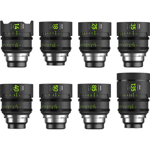 NiSi ATHENA PRIME T2.4/1.9 Full-Frame 8-Lens MASTER Kit (ARRI PL)