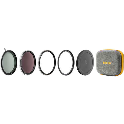 NiSi 82mm Swift VND Mist Kit 1-9 Stops (1-5-Stop VND 4-Stop ND Black Mist 1/4)