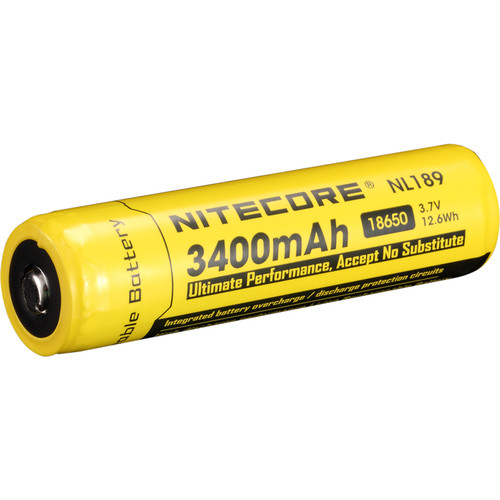Nitecore 18650 Li-Ion Rechargeable Battery (3400mAh)