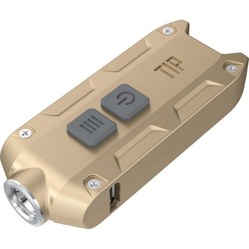 Nitecore TIP Rechargeable Metal Keyring Flashlight (Gold)