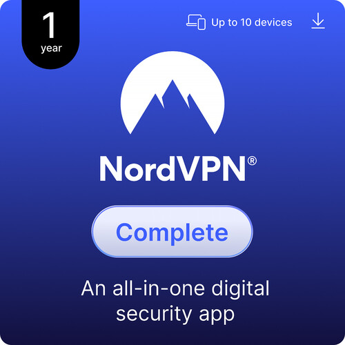 NordVPN Complete (10 Devices 1-Year Subscription)