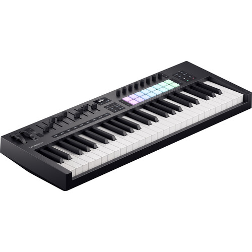 Novation Launchkey 49 MK4 USB MIDI Keyboard Controller (Black 49 Keys)