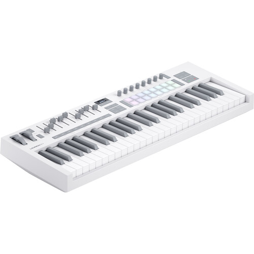 Novation Launchkey 49 MK4 USB MIDI Keyboard Controller (White 49 Keys)
