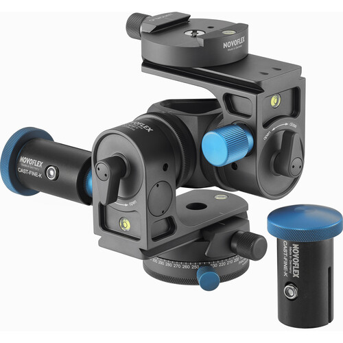 Novoflex Kopf Geared Head with Arca-Type QR Panorama Base and Fine Adjustment Handles