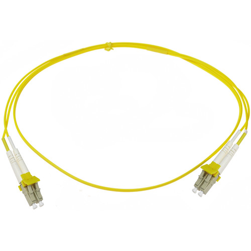 NTW net-Lock LC/LC Fiber Patch Cable OS1 Single Mode 9/125 (3.3' Yellow)