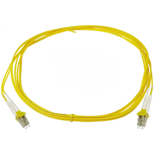NTW net-Lock LC/LC Fiber Patch Cable OS1 Single Mode 9/125 (9.9' Yellow)