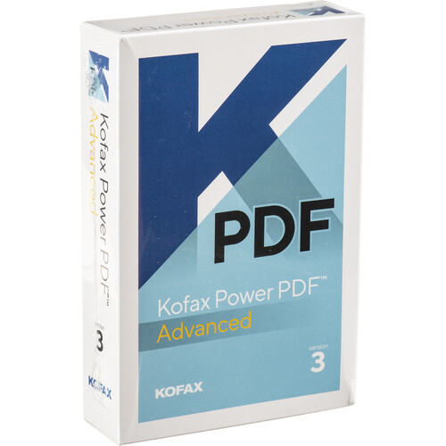 KOFAX Power PDF 3.0 Advanced (Boxed) AV09A-G00-3.0 B&H Photo