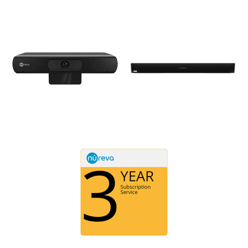 Nureva CV30 ePTZ Camera + Soundbar XT Classroom Conferencing Kit (Black 3-Year Sub)