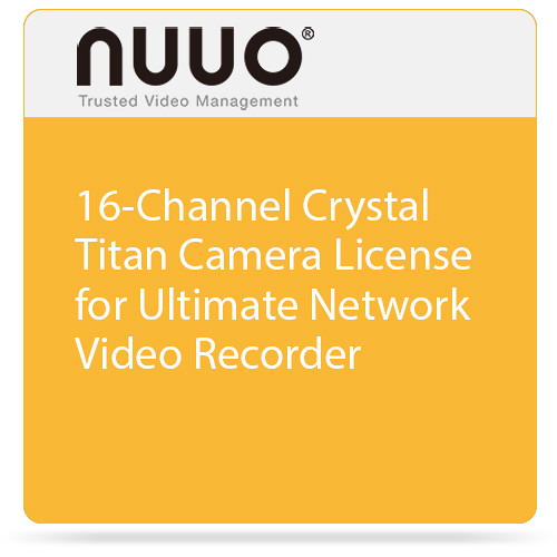 NUUO Ultimate Camera License for Crystal NVR (16 Channels)