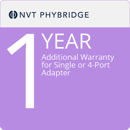 NVT Phybridge 1-Year Extended Warranty for Single or 4-Port Adapters