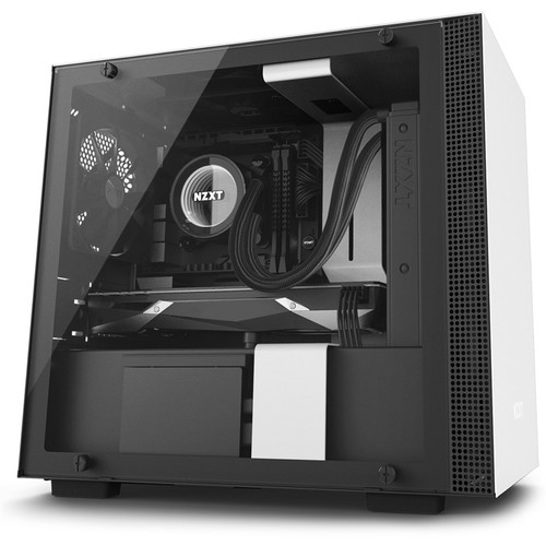 NZXT H200i Mini-Tower Case (White) CA-H200W-WB B&H Photo Video