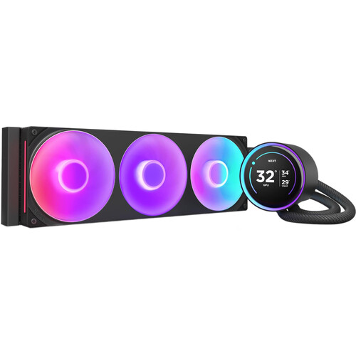 NZXT 360mm Kraken Elite RGB All-in-One Liquid Cooler (Black)
