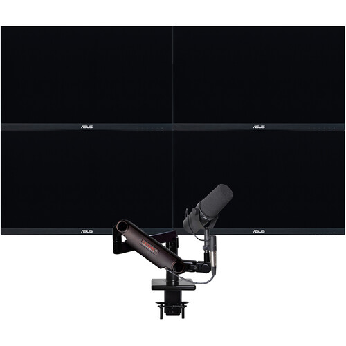 O.C. White ProBoom Ultima Gen2 Quad-Monitor Mount and Mic Boom Package