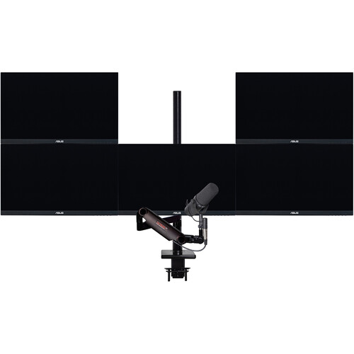 O.C. White ProBoom Ultima Gen2 Five-Monitor Mount and Mic Boom Package