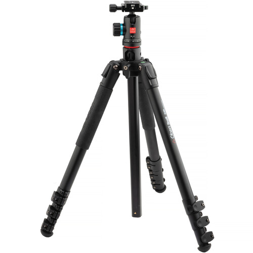 Oben Skysill ALF-6194L 4-Section Aluminum Tripod with 90 Lateral Center Column and BE-117 Dual-Action Ball Head
