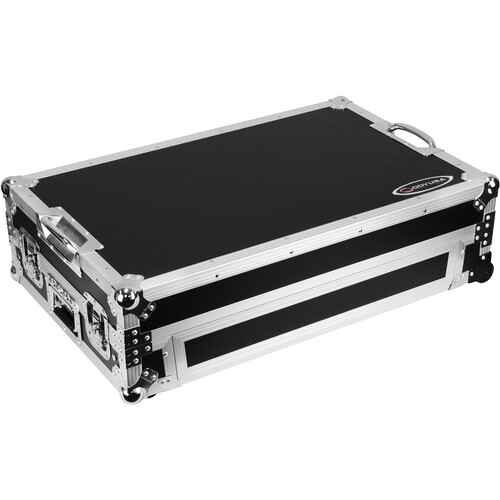 Odyssey 1 RU Flight Case with Glide Style Laptop Platform for Pioneer DDJ-REV5 DJ Mixer